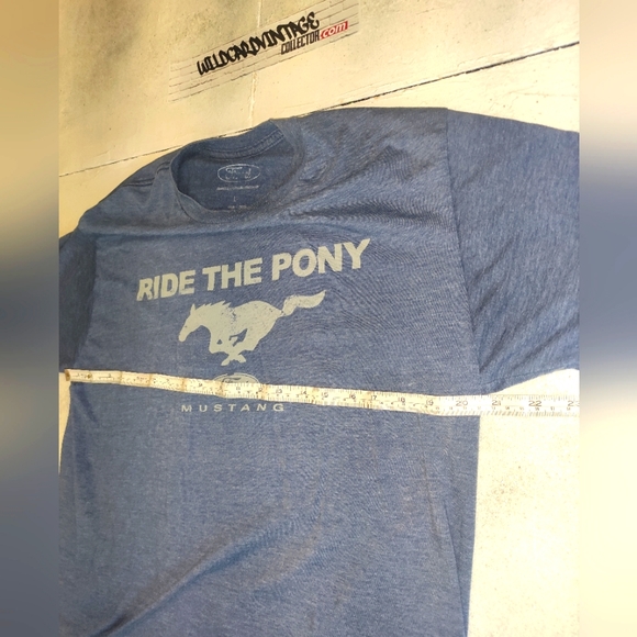 FORD MUSTANG Vtg Retro Muscle Car Logo T-Shirt Mens Size Large - Picture 3 of 4